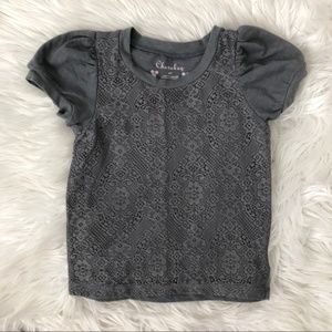 Cherokee Lace Front Tee 4T